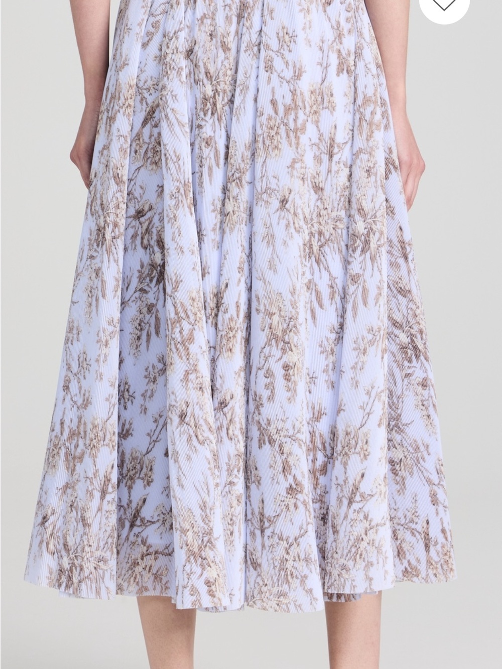 NWOT Zimmermann Pleated Midi Skirt “Blue Mockingbird” Skirt - Picture 3 of 10